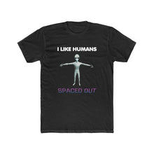 Load image into Gallery viewer, Alien Nurse - I Like Humans Spaced Out - Men&#39;s Premium Fitted Cotton Crew T-Shirt - Keen Eye Design
