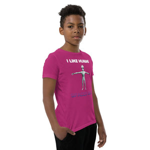 Alien Nurse - I Like Humans Spaced Out - Youth Premium Unisex T-Shirt - Keen Eye Design