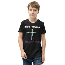 Load image into Gallery viewer, Alien Nurse - I Like Humans Spaced Out - Youth Premium Unisex T-Shirt - Keen Eye Design
