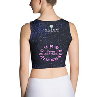 Alien Nurse (N.F.A.U) - AOP Starscape Crop Top - Keen Eye Design