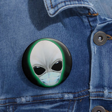 Load image into Gallery viewer, Alien Nurse - Pin Button Badge - Keen Eye Design

