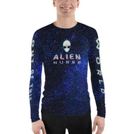 Alien Nurse - SPF38-40+ Men's AOP Starscape Rash Guard - Keen Eye Design