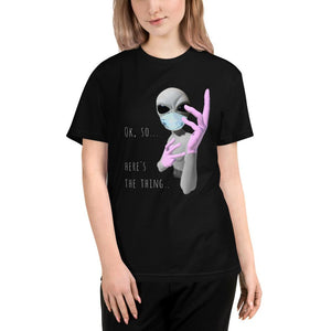 Alien Nurse (Thing) - Unisex Eco Sustainable T-Shirt - Keen Eye Design