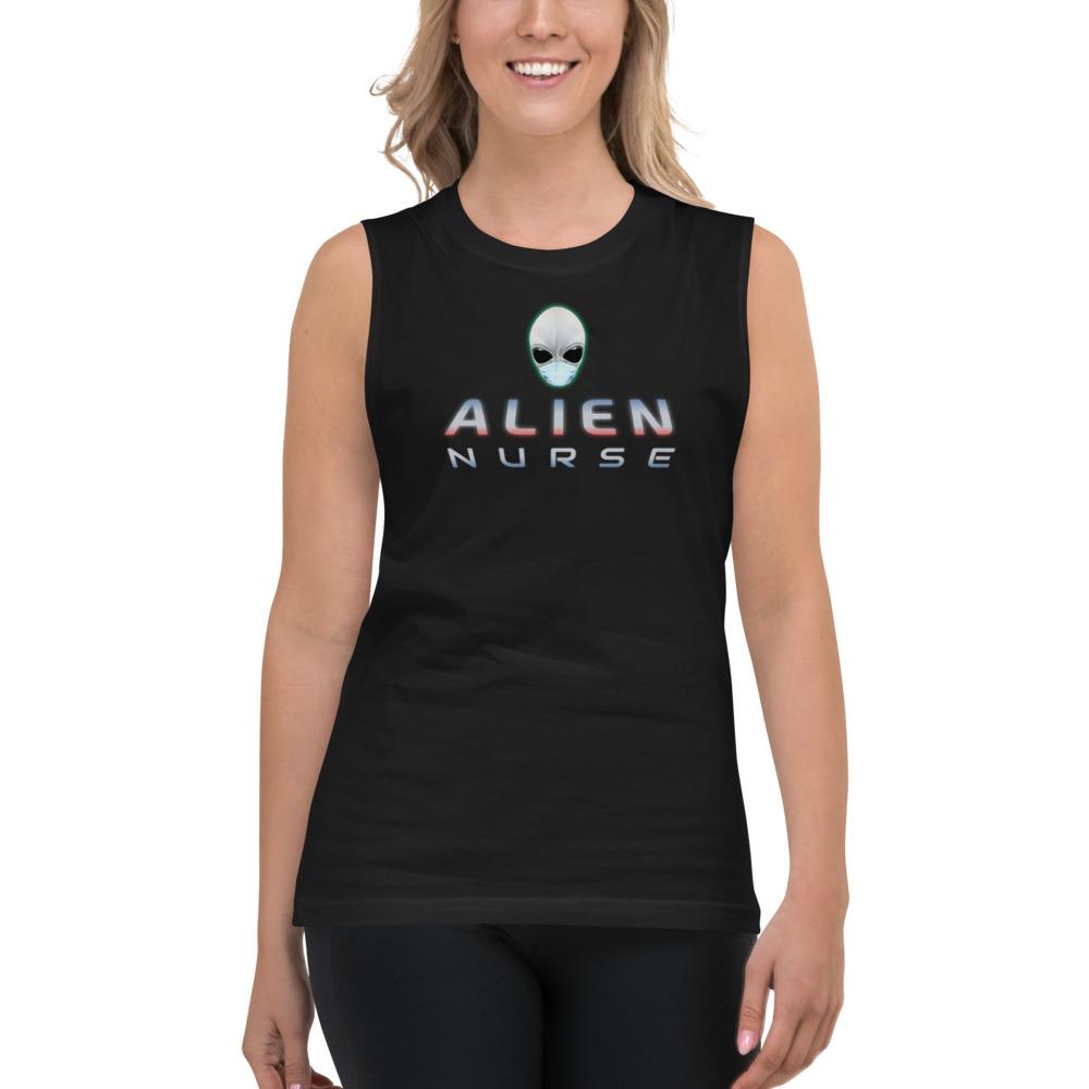 Alien Nurse - Unisex Muscle Shirt - Keen Eye Design