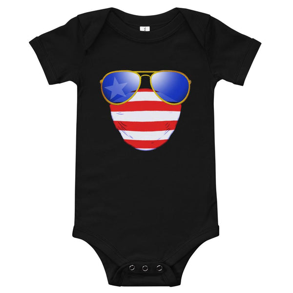 American Dude Abides - Baby Onesie T-Shirt - Keen Eye Design