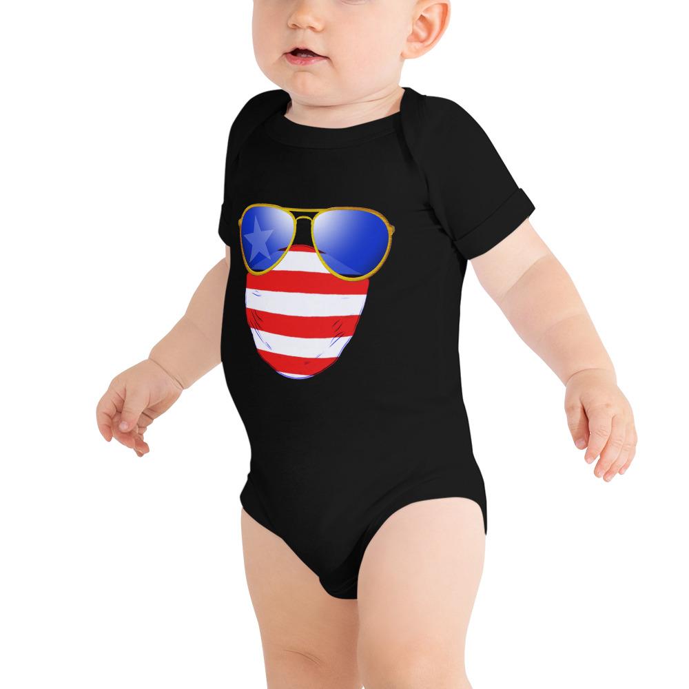 American Dude Abides - Baby Onesie T-Shirt - Keen Eye Design