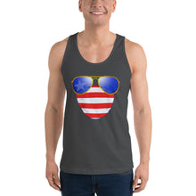 Load image into Gallery viewer, American Dude Abides - Classic Unisex Jersey Tank Top - Keen Eye Design
