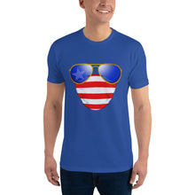 Load image into Gallery viewer, American Dude Abides - Men&#39;s Fitted T-shirt - Keen Eye Design

