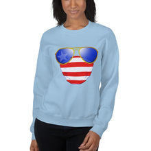 Load image into Gallery viewer, American Dude Abides - Unisex Crew Neck Sweatshirt - Keen Eye Design
