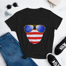 Load image into Gallery viewer, American Dude Abides - Women&#39;s Fashion Fit T-Shirt - Keen Eye Design
