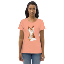 Load image into Gallery viewer, Baby Fox - Women&#39;s Fitted Eco Tee - Keen Eye Design
