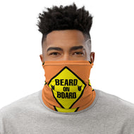 Beard On Board (V1) - Neck Gaiter (orange) - Keen Eye Design