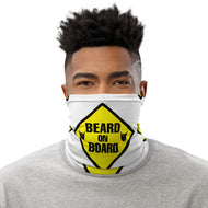 Beard On Board (V1) - Neck Gaiter (white) - Keen Eye Design