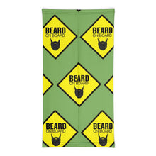 Load image into Gallery viewer, Beard On Board (V2) - Neck Gaiter (green) - Keen Eye Design
