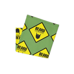 Beard On Board (V2) - Neck Gaiter (green) - Keen Eye Design