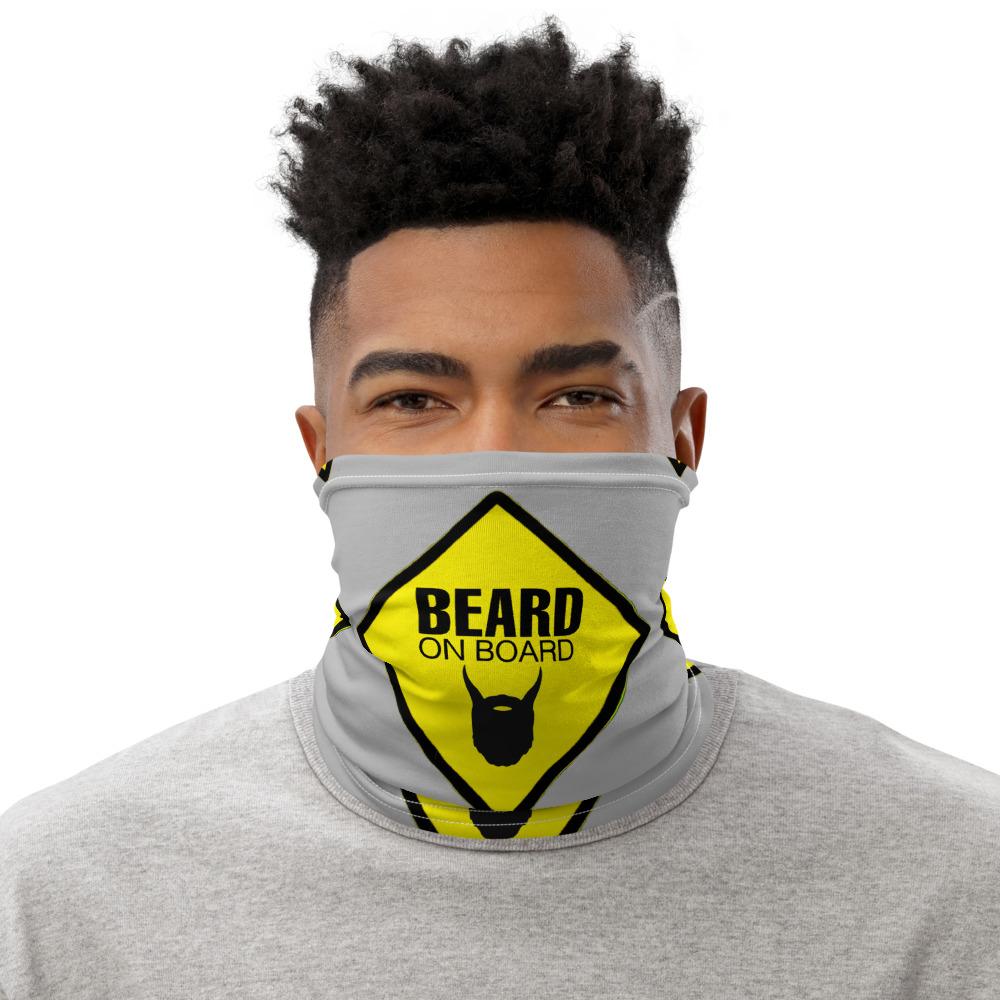 Beard On Board (V2) - Neck Gaiter (grey) - Keen Eye Design