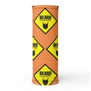 Beard On Board (V2) - Neck Gaiter (orange) - Keen Eye Design