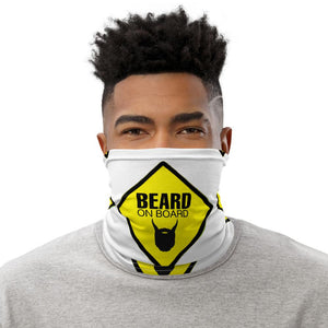 Beard On Board (V2) - Neck Gaiter (white) - Keen Eye Design