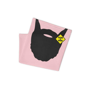 Beard On Board (V3) - Neck Gaiter (pink) - Keen Eye Design
