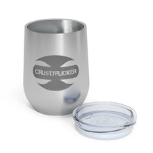 Load image into Gallery viewer, CRUSTYFLICKER Dogtag - 12oz Insulated Wine Tumbler - Keen Eye Design

