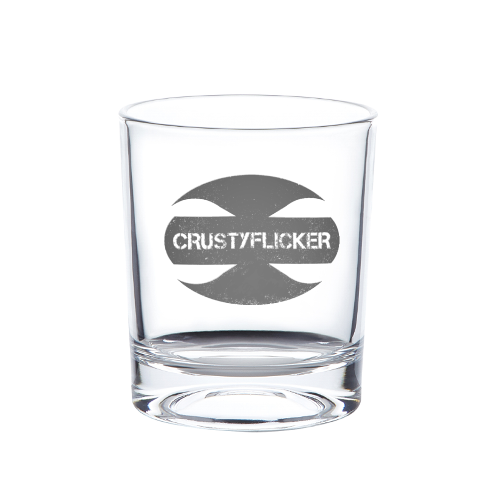 CRUSTYFLICKER Dogtag - 8oz / 11oz Wine Glass Beer Glass - Keen Eye Design