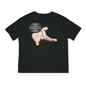 CRUSTYFLICKER Dogtag Hand - Unisex Fuser T-shirt - Keen Eye Design