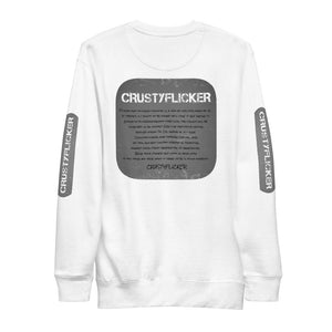 CRUSTYFLICKER Dogtag - Unisex Fleece Pullover (sleeves) - Keen Eye Design