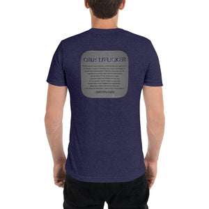 CRUSTYFLICKER Dogtag - Unisex TriBlend T-shirt - Keen Eye Design