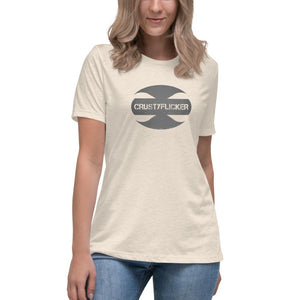 CRUSTYFLICKER Dogtag - Women's Relaxed T-Shirt - Keen Eye Design