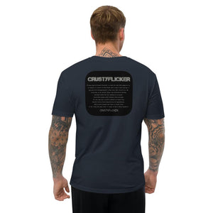 CRUSTYFLICKER - Men's Fitted T-shirt - Keen Eye Design