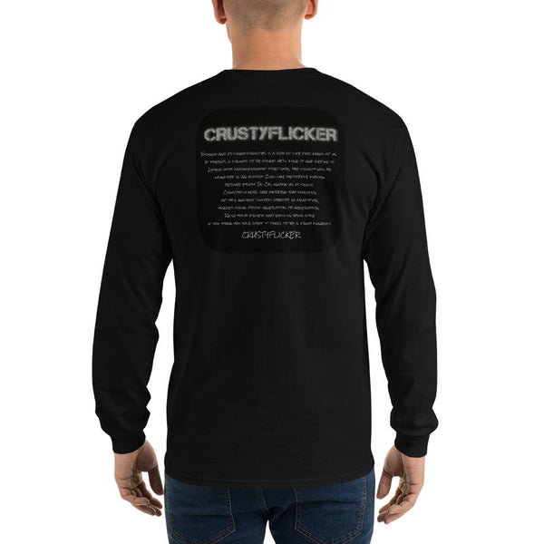 CRUSTYFLICKER - Men’s Long Sleeve Shirt - Keen Eye Design