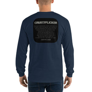 CRUSTYFLICKER - Men’s Long Sleeve Shirt - Keen Eye Design