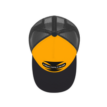 Load image into Gallery viewer, CRUSTYFLICKER Mojo - Adult Baseball Trucker Hat (Orange): Classic Athletic Adjustable Mesh Baseball Cap for men &amp; women - Keen Eye Design
