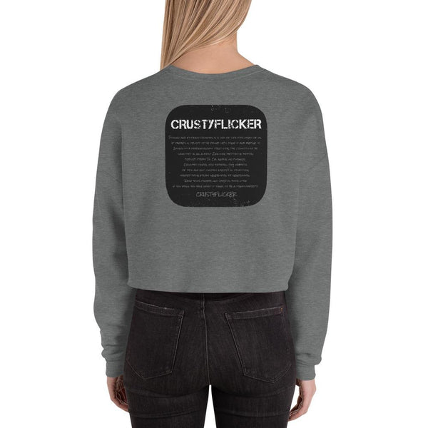 CRUSTYFLICKER Mojo - Crop Sweatshirt - Keen Eye Design