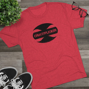 CRUSTYFLICKER Zen - Men's Tri-Blend Crew T-Shirt - Keen Eye Design