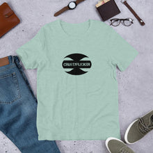 Load image into Gallery viewer, CRUSTYFLICKER Zen - Premium Unisex T-Shirt (heather) - Keen Eye Design
