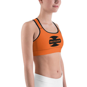 CRUSTYFLICKER Zen - Sports Bra (orange) - Keen Eye Design