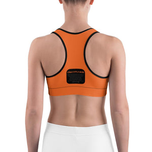 CRUSTYFLICKER Zen - Sports Bra (orange) - Keen Eye Design