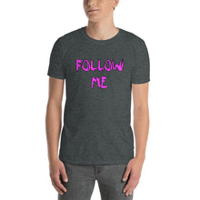Load image into Gallery viewer, Follow Me (purple) (F&amp;B) Unisex T-shirt - Keen Eye Design

