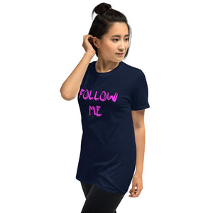 Follow Me (purple) (F&B) Unisex T-shirt - Keen Eye Design