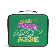 Load image into Gallery viewer, Freaky Flukey Arsey Aussie V2 - Lunch Box - Keen Eye Design
