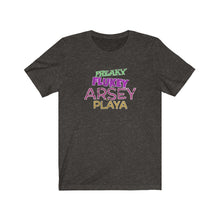 Load image into Gallery viewer, Freaky Flukey Arsey Playa V4 (distressed) - Unisex Premium T-Shirt - Keen Eye Design
