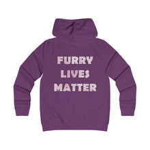 Load image into Gallery viewer, Furry Lives Matter - Girlie College Hoodie - Keen Eye Design
