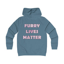 Load image into Gallery viewer, Furry Lives Matter - Girlie College Hoodie - Keen Eye Design
