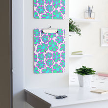 Load image into Gallery viewer, Greenflower Pattern on White - Clipboard - Keen Eye Design
