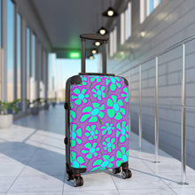 Load image into Gallery viewer, Greenflower on Purple - Cabin Suitcase - Keen Eye Design
