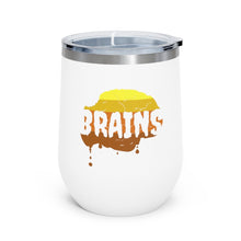 Load image into Gallery viewer, Halloween Zombie Brains - 12oz Insulated Wine Tumbler - Keen Eye Design
