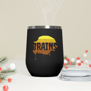 Halloween Zombie Brains - 12oz Insulated Wine Tumbler - Keen Eye Design