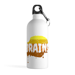 Halloween Zombie Brains - Stainless Steel Water Bottle - Keen Eye Design