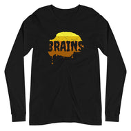 Halloween Zombie Brains - Unisex Long Sleeve Tee - Keen Eye Design